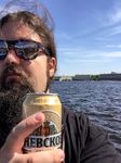 Drinking Nevskoe on river Neva, because I can